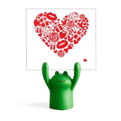 Porte-mémo cœur rouge Saint-Valentin pour décorer votre bureau de chambre