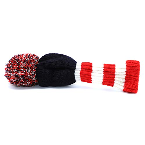 Golf Hybrid Head Covers Knit Knitted Long Neck Pom Pom Usa Rescue Hybrids Utility Ut Club Headcover Fits Fairway Woods Wood Also With Adjustable Number Tag Exchangeable For Taylormade Cobra Titleist #TOP6
