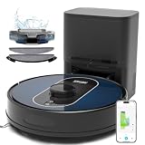 wrydao Robot Vacuum and Mop Combo, 6000Pa Robotic Vacuum with Mapping, Self-Emptying Station for 90 Days Hands-Free, LiDAR Navigation, Wi-Fi/App/Alexa Voice Control, for Carpets & Hard Floors