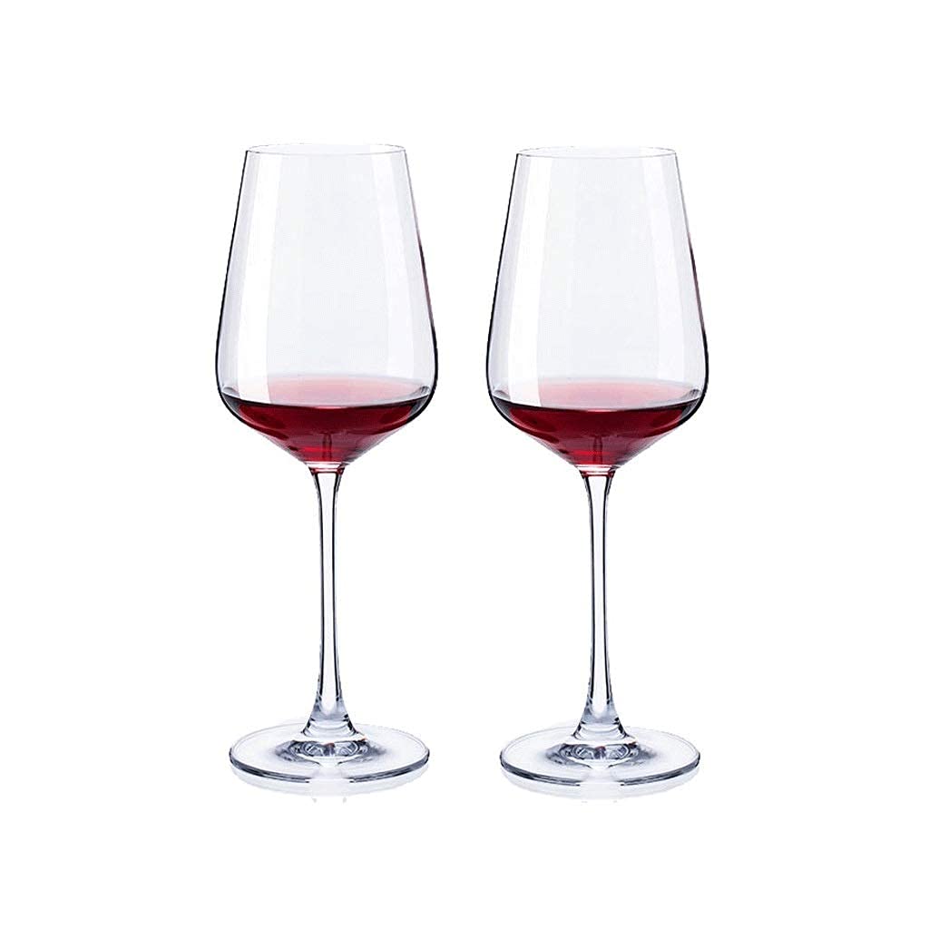 AGAATI Rotweingläser, großes Weinglas für Rotwein, Stielglas, Weinbecher, 2er-Set, 650 ml (Farbe: B) (B)