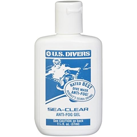 U.S. Divers Anti-Fog Gel for Swimming Goggles, Snorkel and Dive Masks - Highly Effective and Long Lasting Black 37 ML Cover