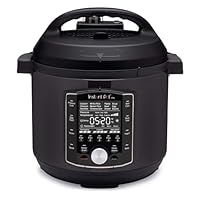 Instant Pot Pro 10-in-1-Elektro-Multikocher 1200 W, 5,7 L – Schnellkochtopf, Schongarer, Reiskocher, Dampfgarer, Sautierpfanne, Sterilisator, Joghurtbereiter, Sous Vide Gerät – Schwarzer Edelstahl