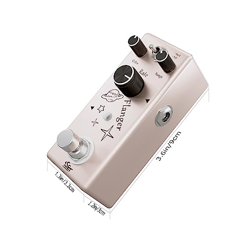 Iset Analog Flanger Pedal For Electric Guitar Bass True Bypass #TOP1