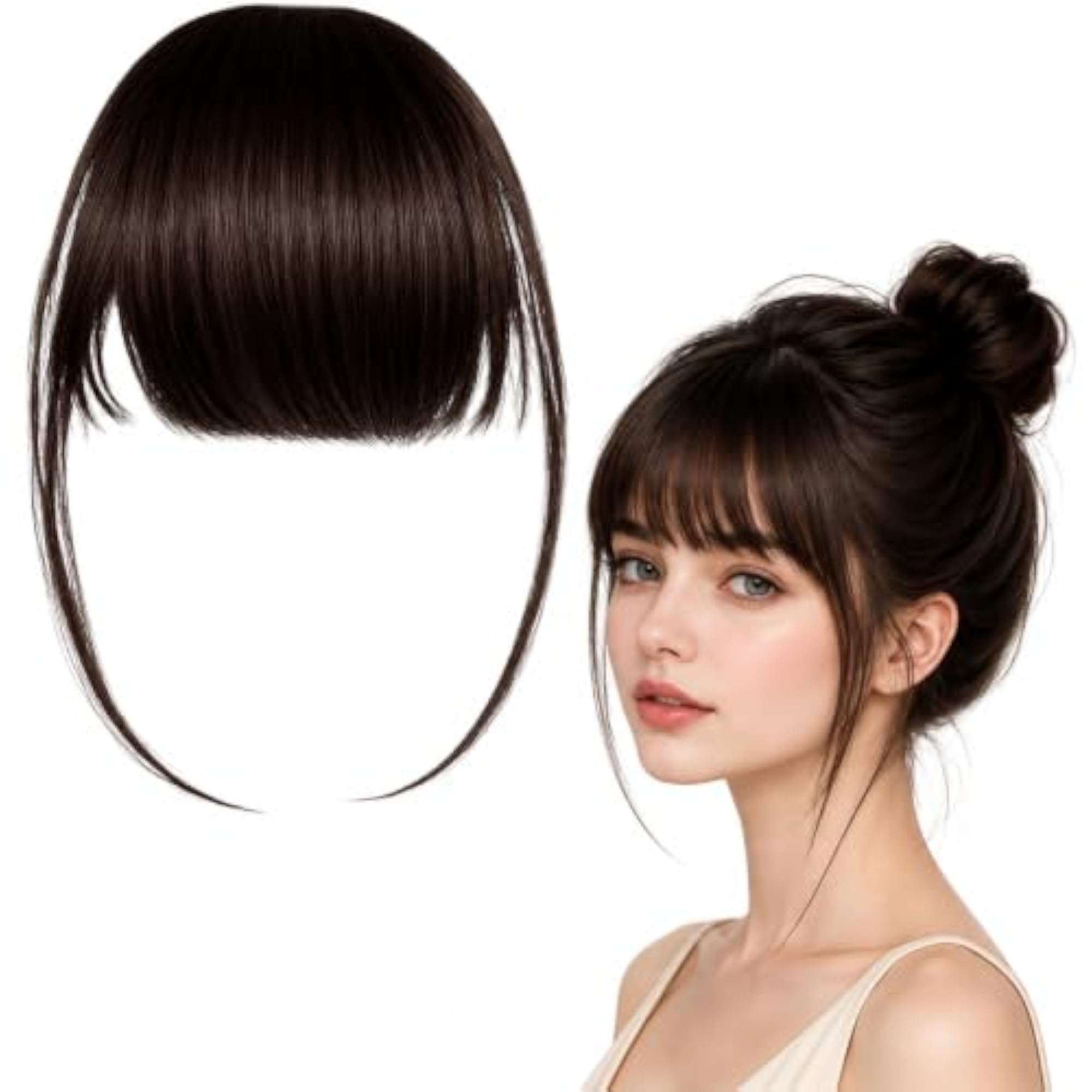Front Fake Bangs Hair Extensions for Women