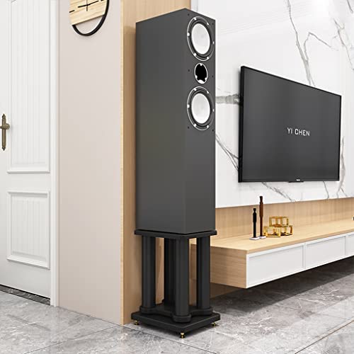 Support d'enceintes éliminant les vibrations sur bureau en bois - 3
