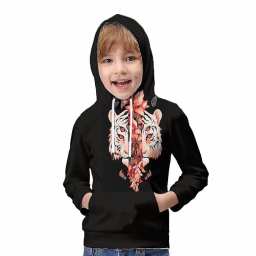 Sweat tigre ado contre le froid pull molletonné confortable pour l'école