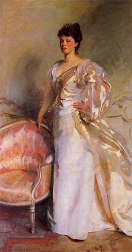 Pintura de lienzo vintage de La señora George Swinton, cuadro decorativo de 60x90cm para casa
