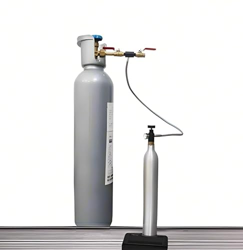 Soda Machine CO2 Cylinder Refill Adapter Hose Soda Maker Co2 Canister Refill Station for Filling Soda blue Co2 Bottle