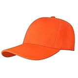 Falari Baseball Cap Adjustable Size for Running Workouts and Outdoor Activities All Seasons (1pc Orange)