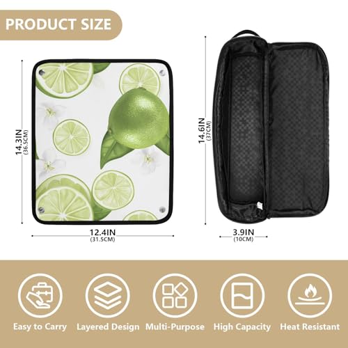 Bolso organizador para herramientas de cabello resistente al calor miniatura 4