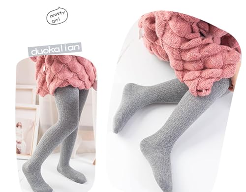 Toddler Little Kids Girls Cable Knit Tights Cotton Soft Pantyhose Leggings Stockings Basis Matching2