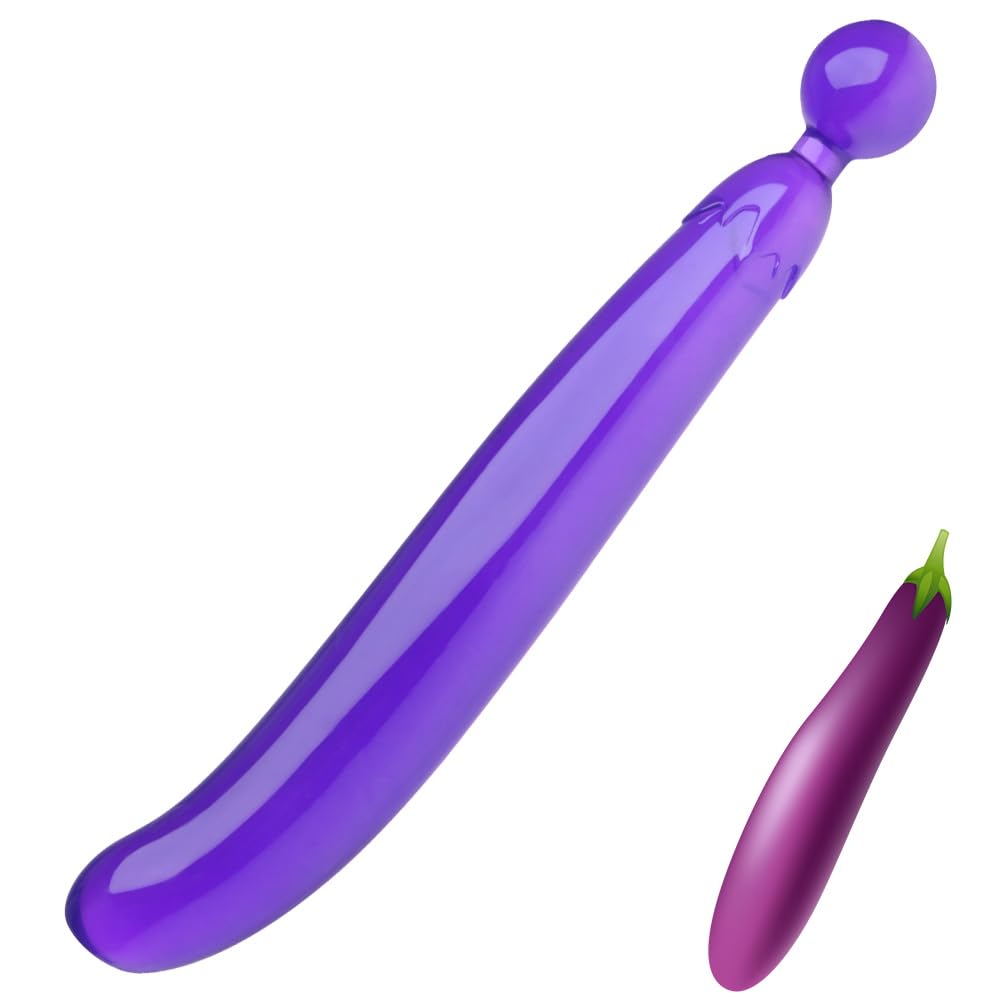 Amazon.com: Butt Plug Anal Sex Toys Double Ended Dildo Realistic G Spot  Dildo for Women Men Vaginal Stimulation Prostate Massager TPE Eggplant-Shaped  Romi : Health & Household