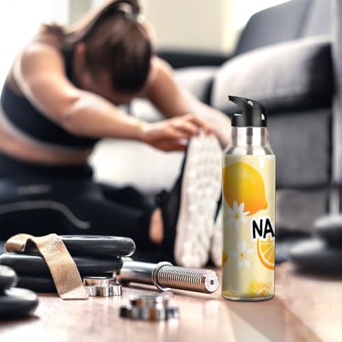 Botella de Agua Personalizada Gumuslen Acero Inoxidable con Aislamiento al Vacío y Tapa Antiderrames Multicolor miniatura 6