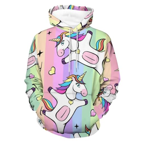 Pull licorne comique UMENG un cadeau original homme femme taille S