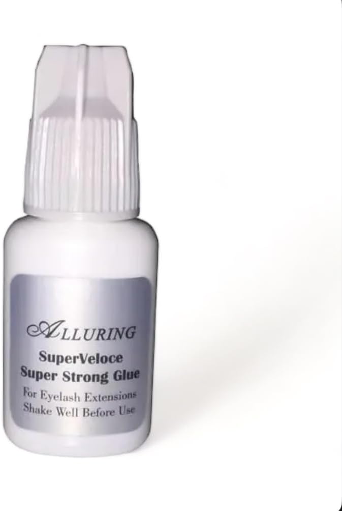 Super Veloce Adhesive 3D Volume Eyelash Extension Glue - Extra Strong Professional Lash Glue 5ml | 1 Sec Drying time | Retention - 8 Weeks | Black Adhesive for Semi-Permanent Extensions