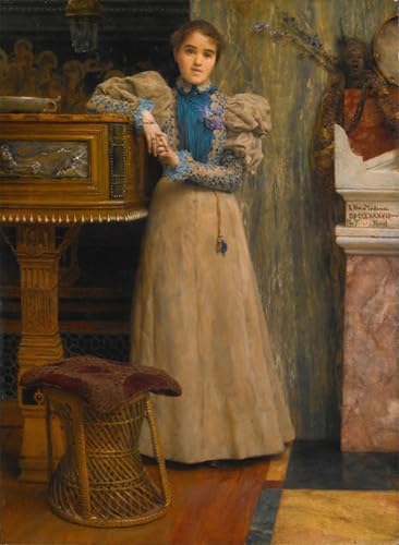 Impresiones de lienzo decorativo de Alma-tadema cuadro de Clotilde Enid para la pared del dormitorio