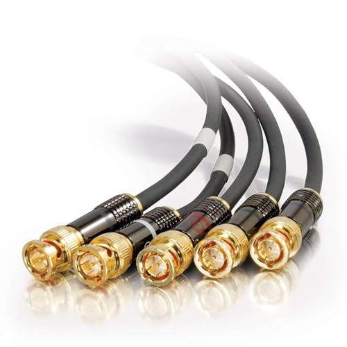 C2G 40219 SonicWave RGBHV (5-BNC) Component Video Cable, Black (6 Feet, 1.82 Meters)