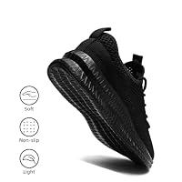 XKOWUO Running Shoes for Women Slip On Tennis Walking Sneakers Sport Fashion Casual Workout Gym Athletic Hiking Nurse Non Slip Lightweight Breathable Trainers Black US Size 8 — image 4