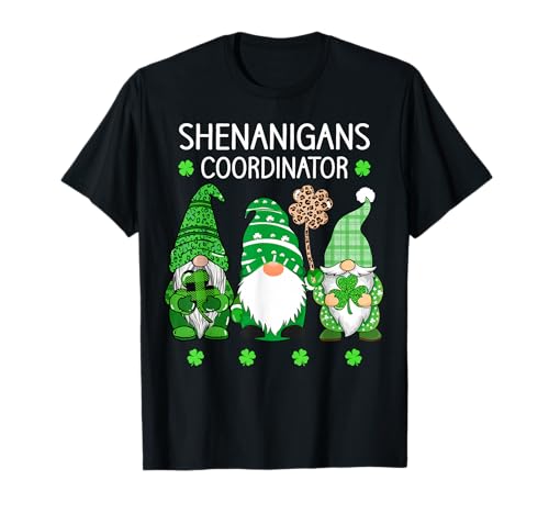 St Patricks Day Lucky Shamrock Shenanigans Gnomes Women T-Shirt