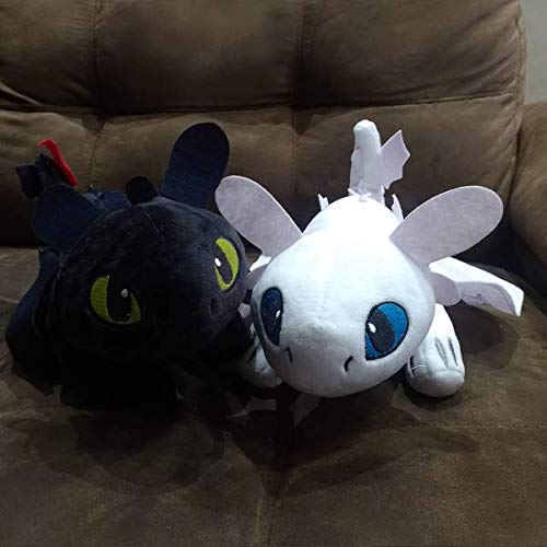 Kit 2 Pelúcias Banguela e Fúria Da Luz de Como Treinar Seu Dragão