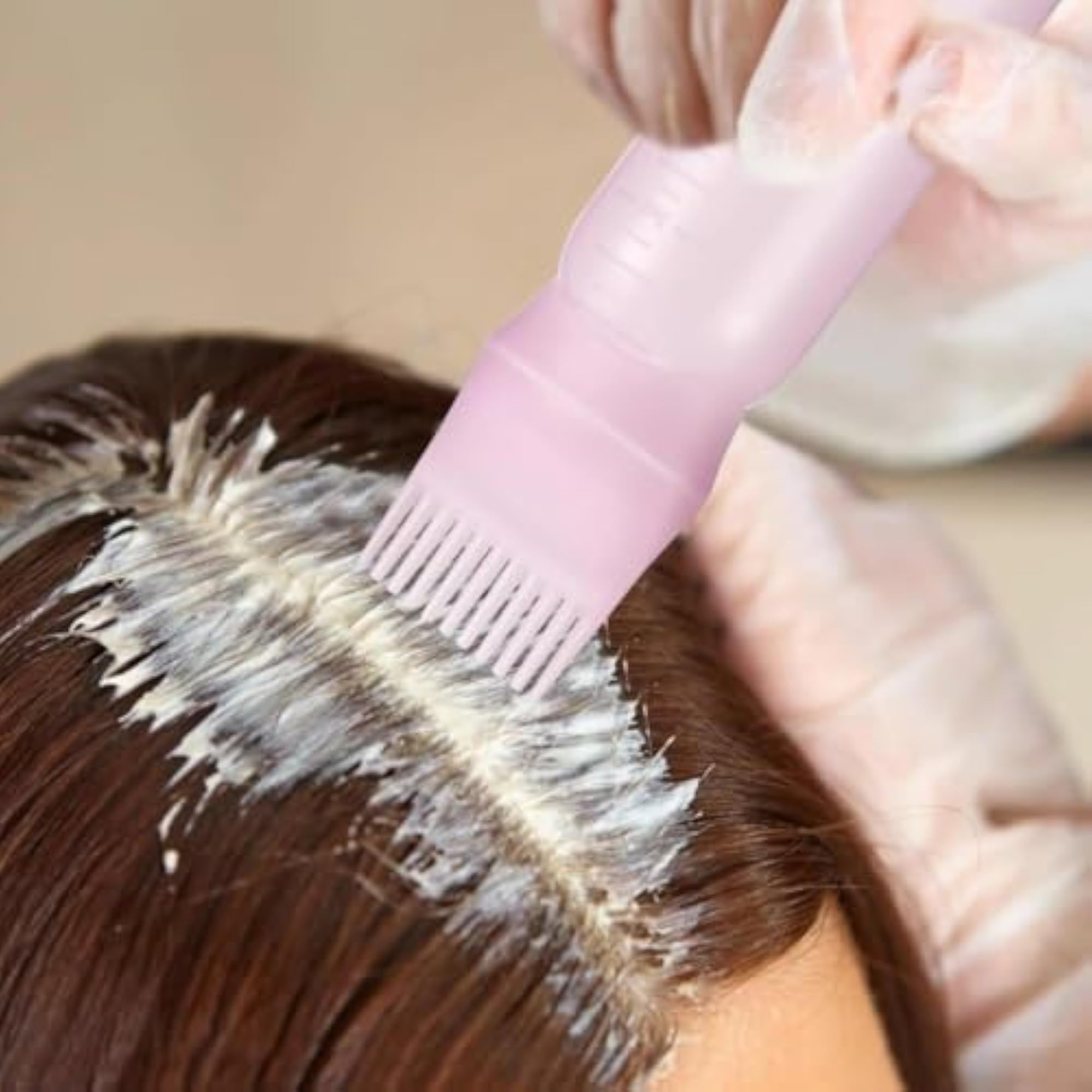 Hair Oil Applicator Bottle with Comb, Multicolor