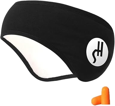 Earmuffs for Sleeping, Ear Plugs, Eye Mask, Sleep Goods, Sound Insulation, Ear Plugs Included, Hearing Hypersensitivity, Noise Reduction, Sleep Improvement Black