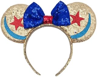 Fascia per capelli con orecchie di topo scintillanti, con paillettes, per ragazze e donne, per cosplay, feste, compleanni, Natale, feste