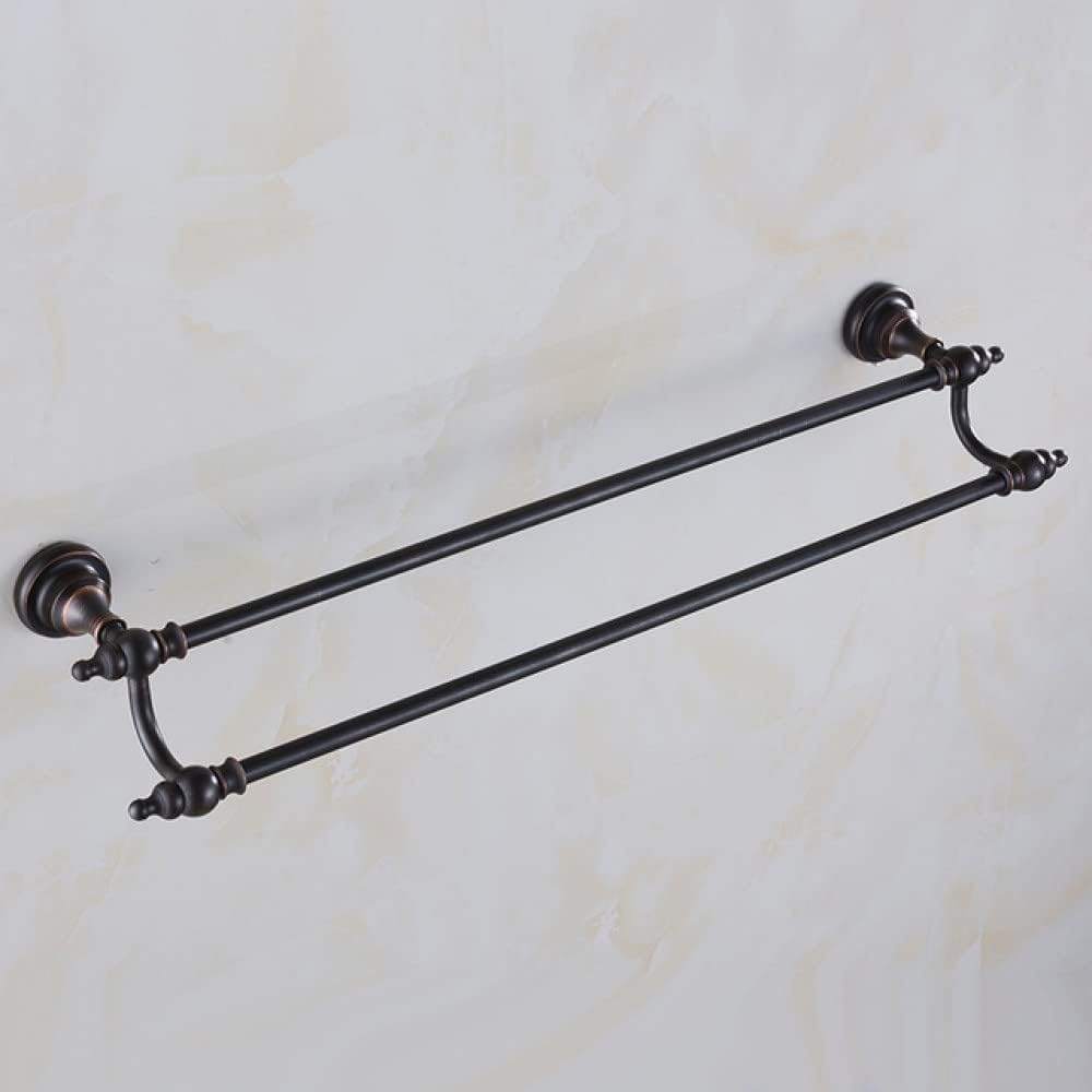 OAKITA Oil Rubbed Bronze Bathroom Accessories Set Towel Shelf Towel Holder Toilet Paper Holder Wall Mounted Bath Hardware Sets,Double Robe Hook