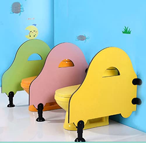 Paravent de séparation enfants pour des toilettes de maternelle ludiques et colorées