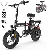 Folding Electric Bike for Adults, Peak 700W Motor 25MPH, 48V 20Ah Removable Battery 40Miles Ebike,14 Inch Adults Electric Bicycles with Multiple Shock Absorption, Lightweight E-Bike
