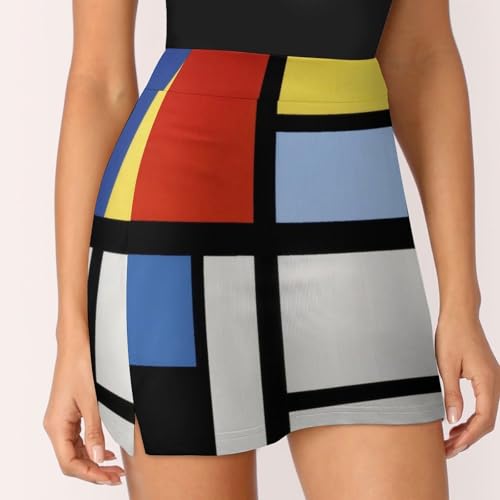 Women Ladies Flowy Shorts Golf Skort High Waist Skater Skirt4