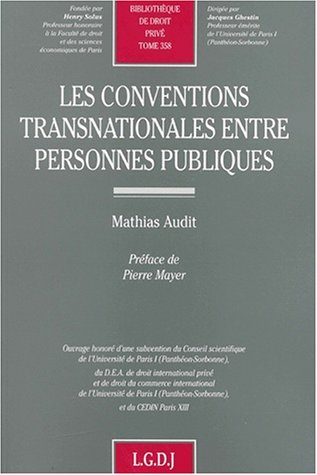 Télécharger Les conventions transnationales entre personnes publiques PDF Ebook En Ligne