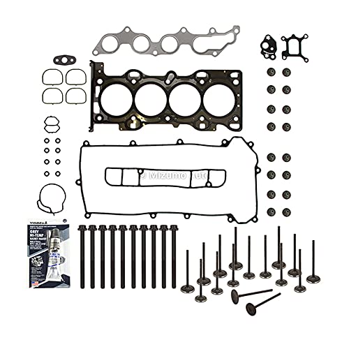 MA-9761250897 Head Gasket Set Intake Exhaust Valves Compatible With/For 01-09 Ford Mazda Mercury 2.3 VIN D, Z