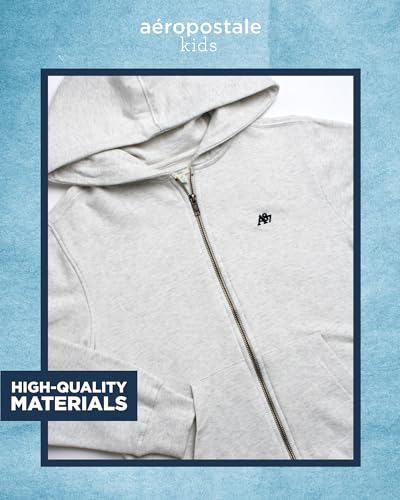 AEROPOSTALE Boys Zip Up Hoodie and Shirt Set - Kids Casual Hooded Sweatshirt and Short Sleeve T-Shirt for Boys (4-16)3