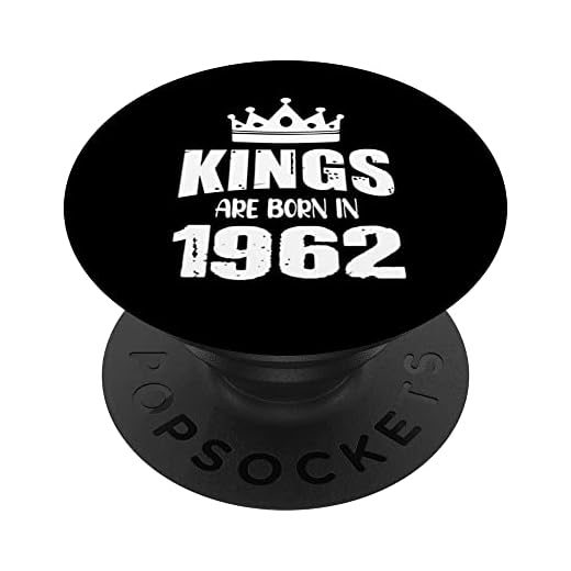 Los reyes nacen en 1962 Cumpleaños Vintage 1962 PopSockets PopGrip Intercambiable