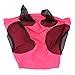 Dioche Anti Fly HBreathable Horse Fly Mask with Ears Protection - Elastic & Comfortable Horse - & Protection for All Breeds - Ideal Equestrian Gear (Rose Red)