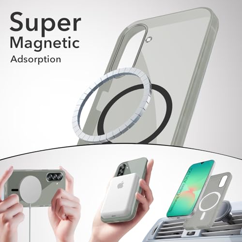 Image of Jkobi Lifetime Anti-Yellow MagSafe Compatible Clear Back Cover Case for Samsung Galaxy A26 5G (Sleek Hard Crystal | Shockproof and Camera Protection)
