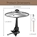 Cherishching Car Cymbal Air Vent Mount, Mini Drum Crash Cymbal Set with Mini Drum Stick,Crash Cymbal Drum for On-the-Road Rhythmic Entertainment Music Enthusiast Gift(Sliver)