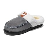 Mishansha Hombre Mujer Zapatillas de Estar por Casa Invierno 38 EU