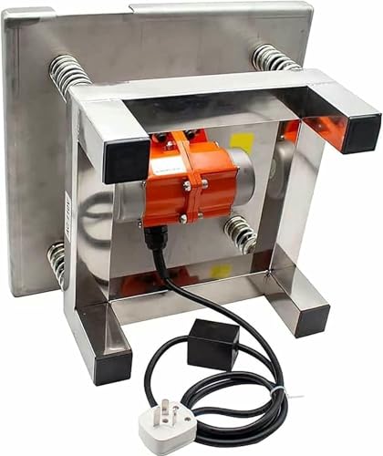 Mesa vibratoria para concreto, plataforma compactadora de acero inoxidable, banco de ensayo vibratorio para eliminar burbujas y agitar precipitados miniatura 7