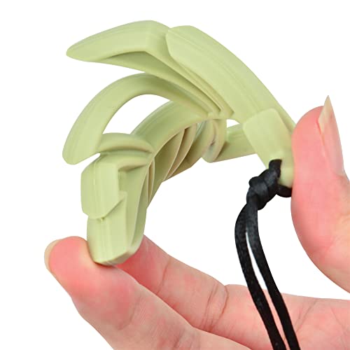 Image of Leaf Teether Sensory Chew Necklaces for Kids,Teething Necklace | Multi-Functional Chewlery Fidget Necklace,Fruit Green,1 pcs
