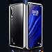 LUVI Fusicase for Huawei P30 Pro Magnetic Adsorption Case Metal Bumper Frame Clear Tempered Glass Full Body Hard Back Cover for Huawei P30 Pro Metal Case with 360 Protection Ultra Slim