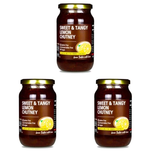 Image of WICKED GOURMET KITCHEN by MIRAI I Khatta Meetha Nimbu Chutney I Sweet & Tangy Lemon Chutney (Lime / Limbu) I Natural - Preservative Free I Thepla, Khakhra & pretty much everything elseI Nett Wt:500g