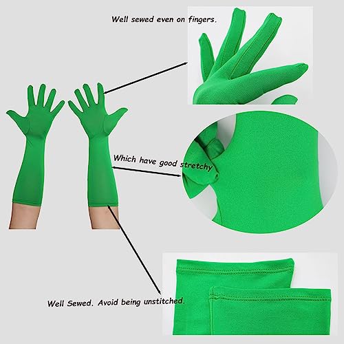 Sheface Men's and Women's 15'' Long Spandex Banquet Party Wedding Gloves - Stretchy Costumes3