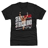 500 LEVEL Sean Strickland UFC Men's Premium T-Shirt - Sean Strickland Stars WHT (Tri Black, Medium)