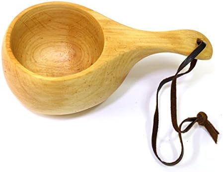 Handmade Kuksa Ancient Lapland Finland Wooden Drinking Cup No 015 for hiking, camping, kitchen, outdoors image 5