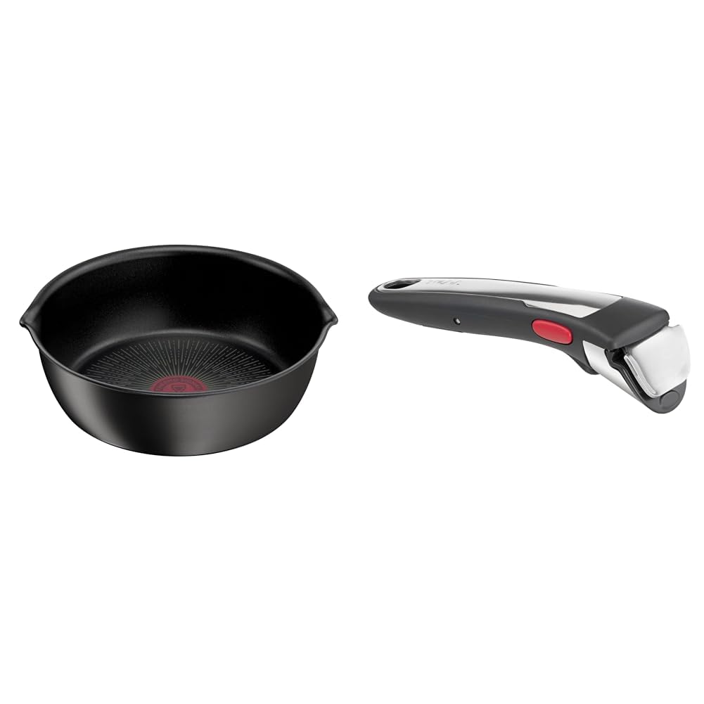 Poêle profonde induction 26 cm Tefal Ingenio avec sa poignée amovible