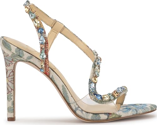 Jessica Simpson Women's Jaycin High Heel Sandal, Cream Multi, 6 - 6
