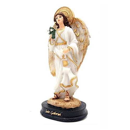 Imagem 3 Anjo Da Guarda Resina Arcanjo São Miguel Gabriel e Rafael 15 cm