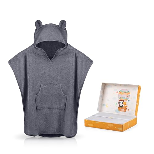 🐼 Particolarmente soffice: Il poncho per bambini di Fuchs&Panda è molto più soffice (500GSM) di un normale asciugamano per bambini e grazie alla soffice fibra di bambù è extra morbido e confortevole. La fibra di bambù traspirante rinfresca piacevolmente in estate e riscalda in modo confortevole in inverno